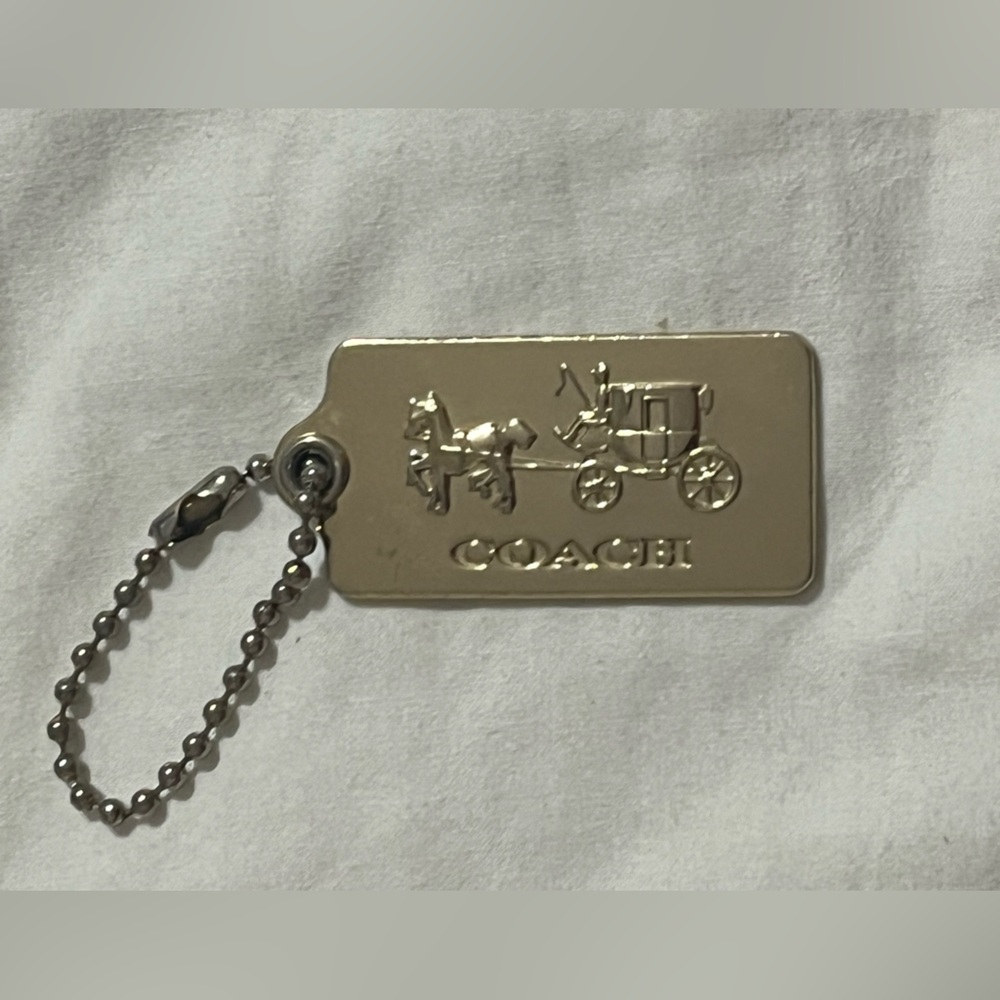 Coach Metallic Gold color Tag/Fob replacement tag